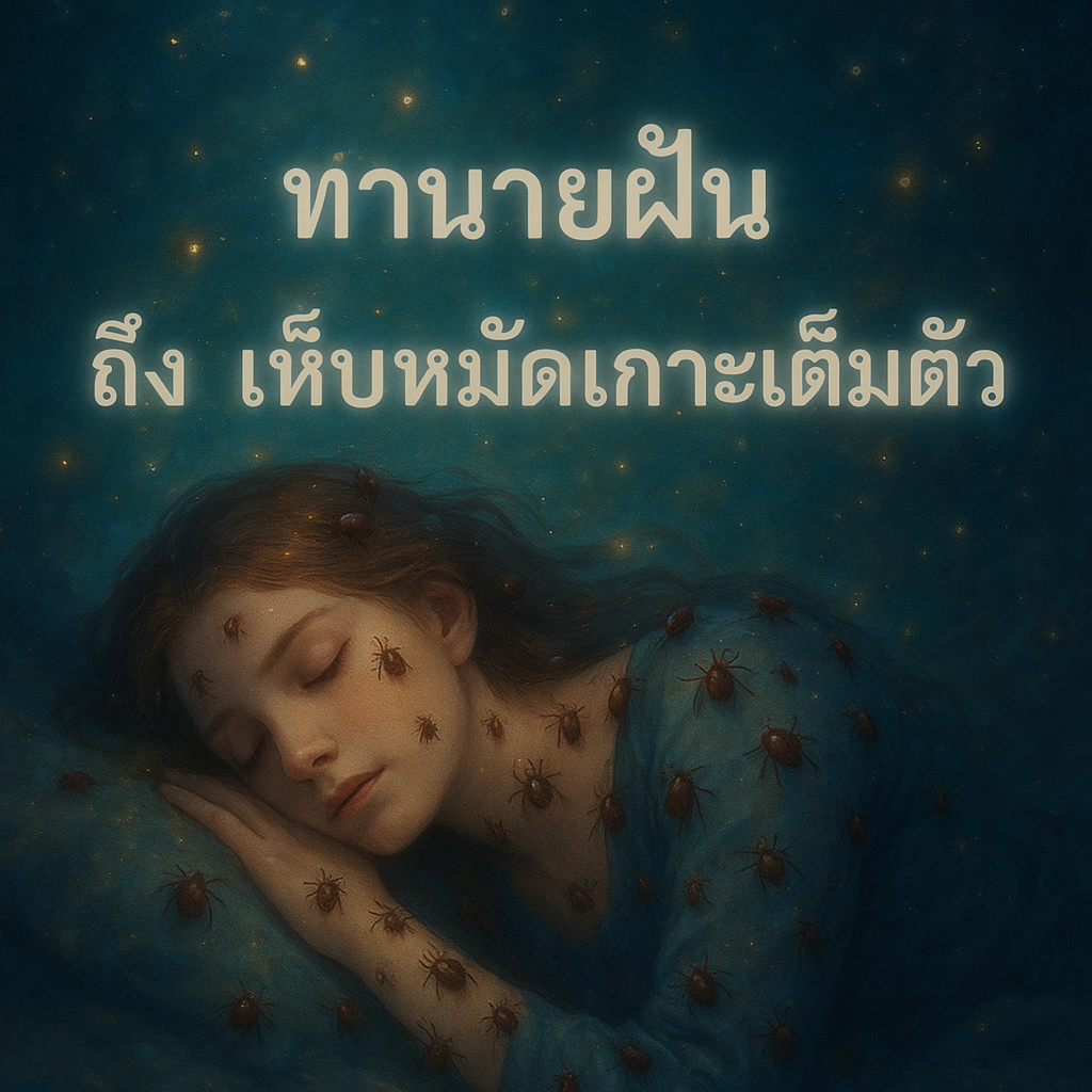 ทำนายฝัน ถึงเห็บหมัดเกาะเต็มตัว